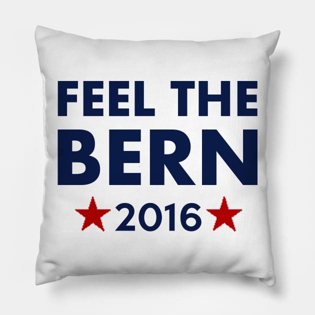 Feel the Bern 2016 Pillow by ESDesign