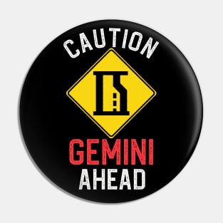 Funny Zodiac Horoscope Gemini Road Sign Traffic Signal Pin