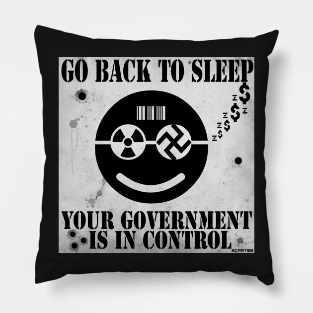 Go Back To Sleep - 2014 Pillow by riotgear