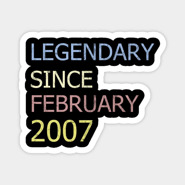 LEGENDARY SINCE FEBRUARY 2007 Magnet by BK55