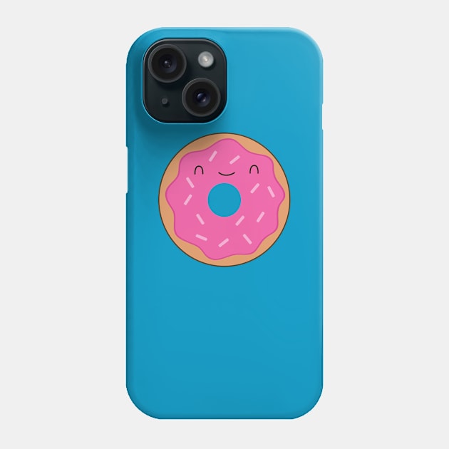 Kawaii and cute happy donut t-shirt Phone Case by happinessinatee