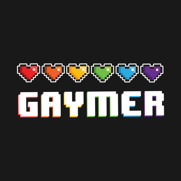 Gaymer the Gay Retro Games T-shirt by SusanaDesigns