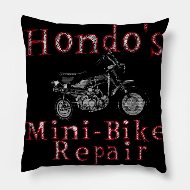 Hondo's Mini-Bike Repair Pillow by FnWookeeStudios