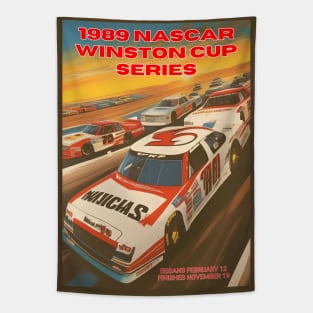 1989 Nascar Winston Cup Series Racing Poster Tapestry