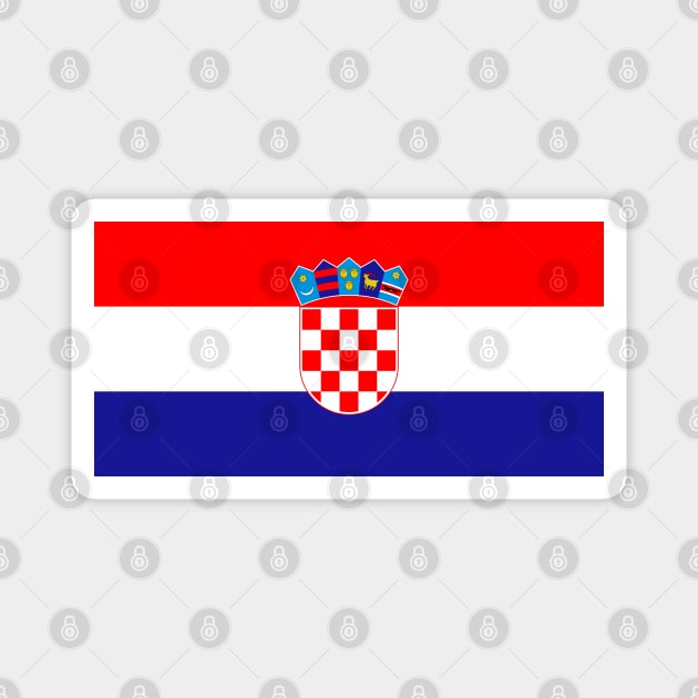 Croatia flag Magnet by PedroVale