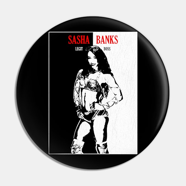 Sasha Banks Pacino Style Pin by DreadProfessions