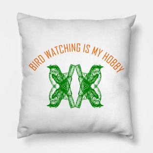 Bird watching or bird watchers in the United Kingdom, New Zealand, Norway, US, and Australia Pillow