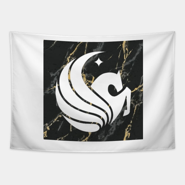 ucf knights marble Tapestry by paytonsch