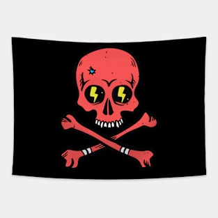 Skull and Bones - Red Tapestry