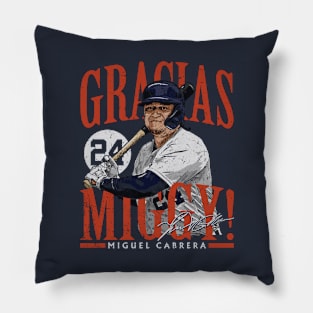 Miguel Cabrera Detroit Gracias Miggy Pillow