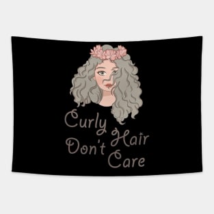 Curly Hair Dont Care Tapestry