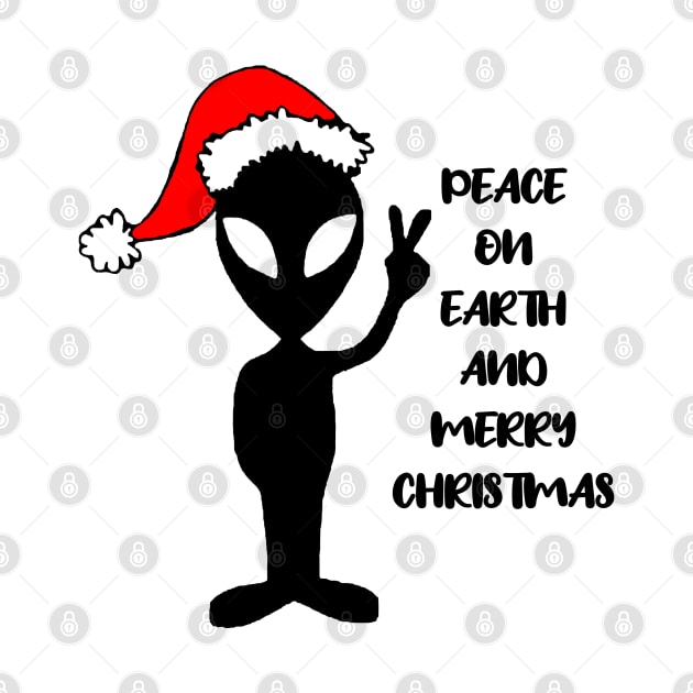 Aliens say peace on earth and merry Christmas by S-Log