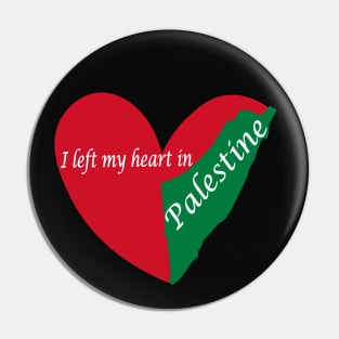 I left my heart in Palestine Pin