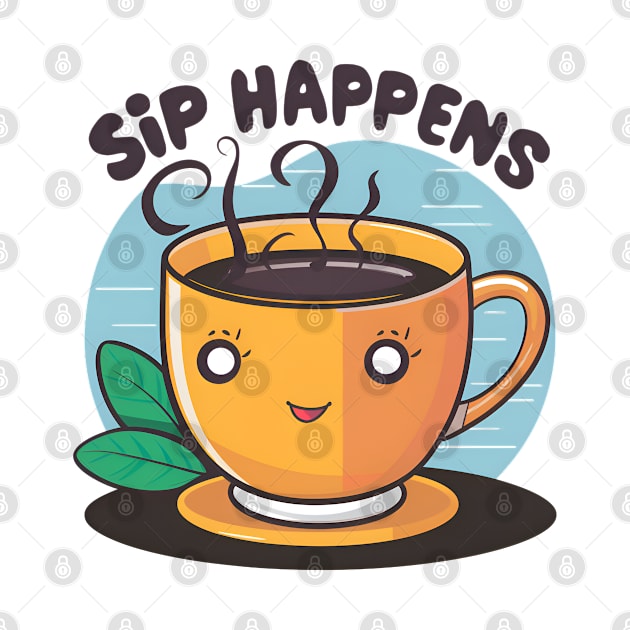 Sip Happens - cold brew coffee by BobaTeeStore