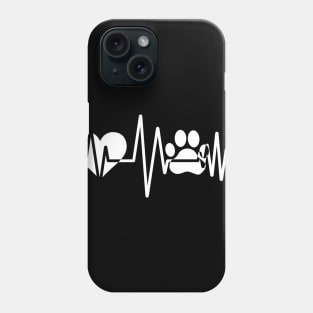 Paw Heartbeat T-Shirt Ladies Phone Case