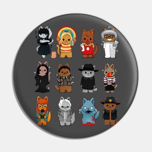 Family Kittens Pin