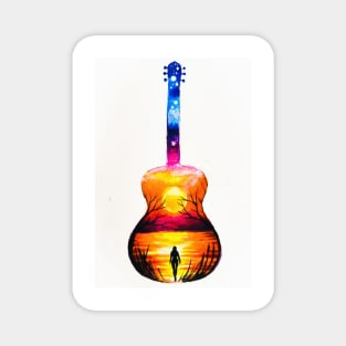 A guitar and a story Magnet