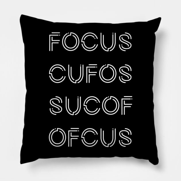 FOCUS Pillow by A Comic Wizard