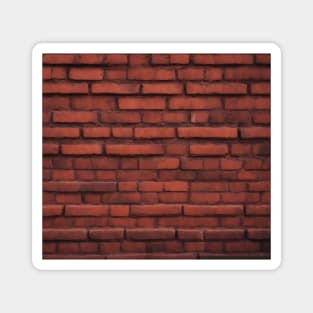 Red bricks wall pattern Magnet