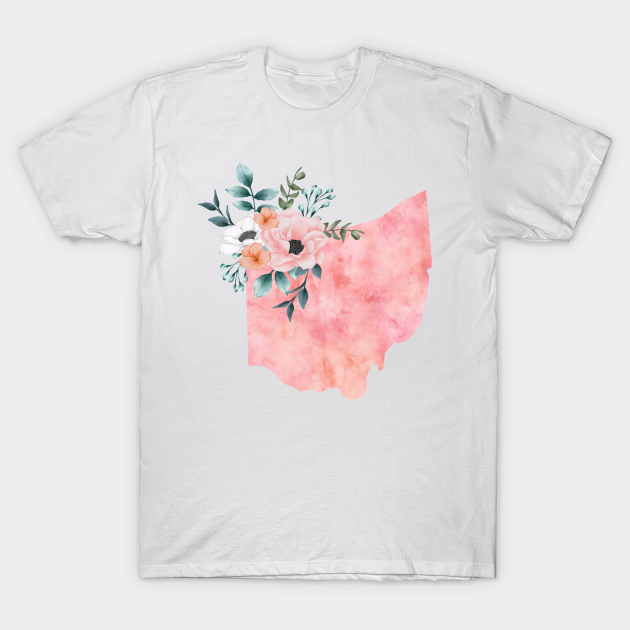 Discover Ohio Floral - Ohio - T-Shirt