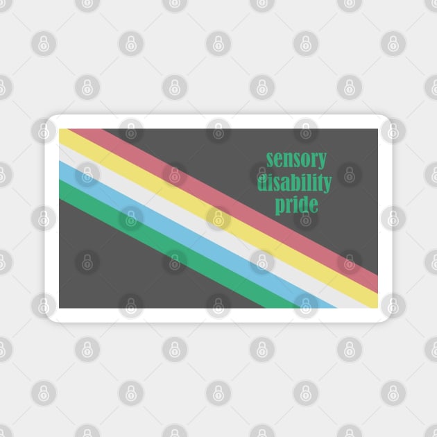 Sensory Disability Pride Flag Magnet by Quipplepunk