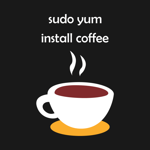 Linux Install Coffee by superdupertees