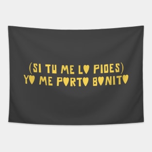 Yo Me Porto Bonito, mustard Tapestry