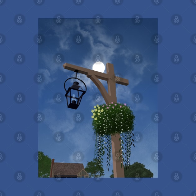 Flowered Lamp Post by WickedFaery