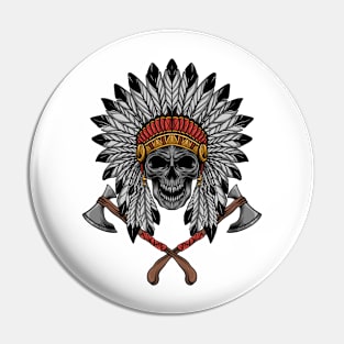 skull indian Pin