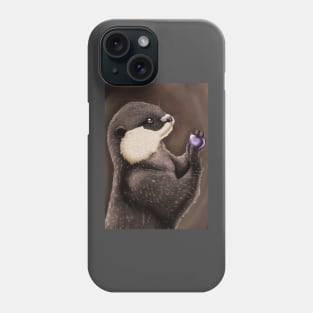 Otter and Amethyst Phone Case