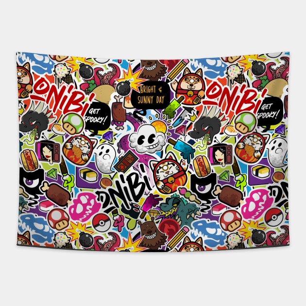 Stickerbomb Tapestry by therealfirestarter