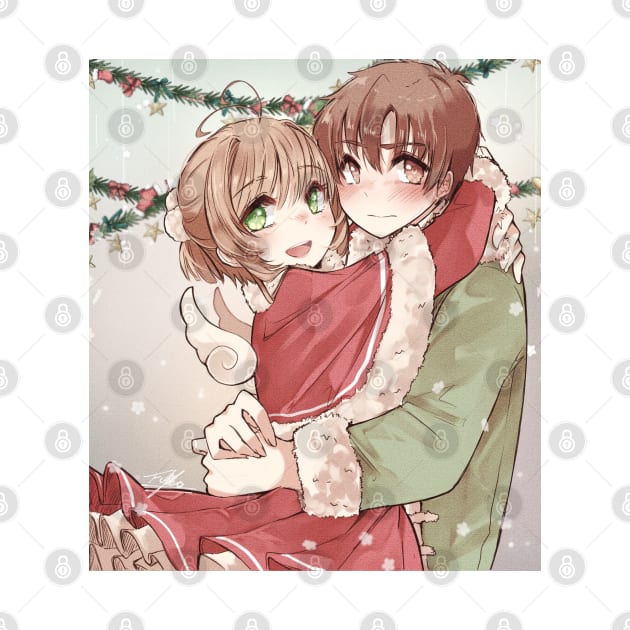 Sakura and Syaoran christmas by Fukosshi