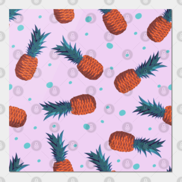 Disover Amazing Vintage Retro Pink Pineapple - Pink Pineapple - Posters and Art Prints