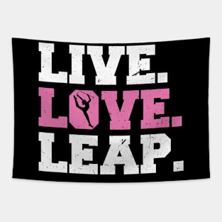 Live. Love. Leap. - Baton Twirler Tapestry