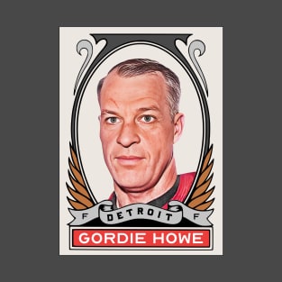 Gordie Howe Vintage Style Hockey Card T-Shirt