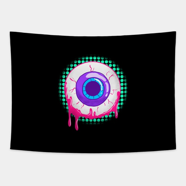 Trippy Melted Eye Tapestry by yogisnanda