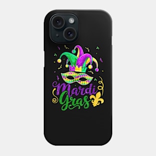 Mardi Gras 2024 Girls Mask Beads New Orleans Party Phone Case