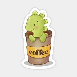 All I Need is a Dino Coffee Magnet