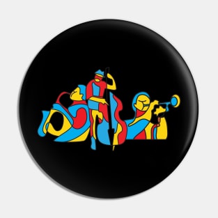 Colorful Modern Musical Design Pin