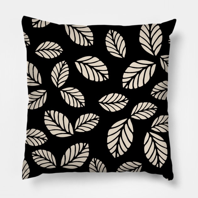 Leaves pattern Pillow by zeevana