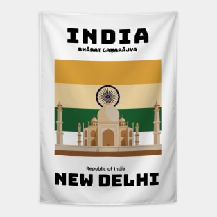 make a journey to New Delhi India Tapestry