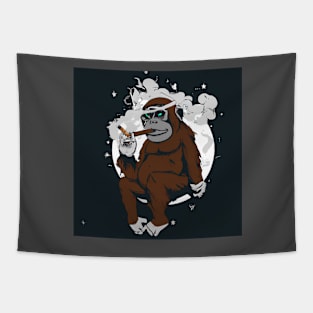 Cool monkey art (3) Tapestry