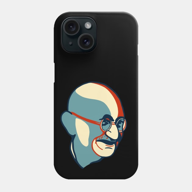 Hopeful Gandhi Phone Case by isstgeschichte