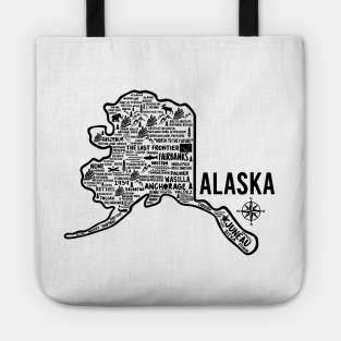 Alaska Map Tote