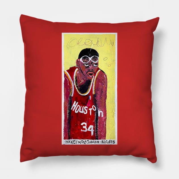 Hakeem Olajuwon Pillow by ElSantosWorld