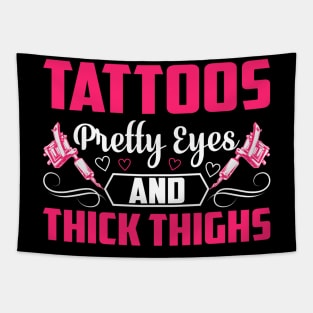 Tattoos Pretty Eyes Tattoos Women Tapestry