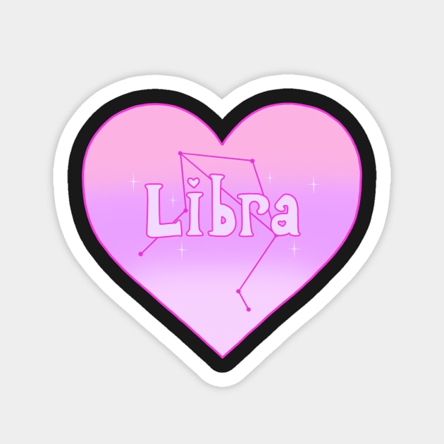 Libra Constellation Heart Magnet by novembersgirl
