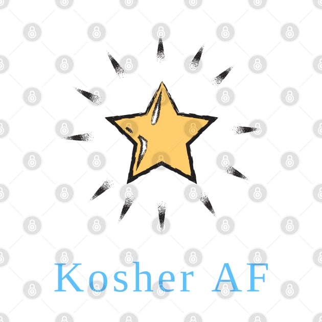 Kosher AF Funny Jewish Themed by GreenbergIntegrity