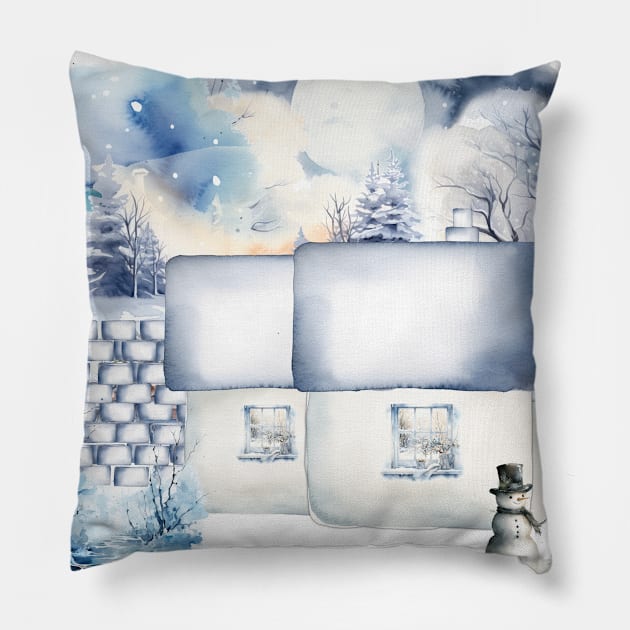 Winter wonderland Pillow by Junomoon23