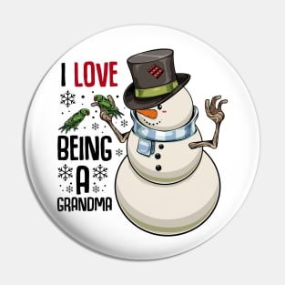 Christmas Snowman Pin